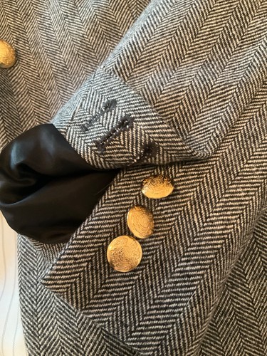 NUEVO $188 J. Chaqueta Crew negra de lana espiga de 2 botones de ventilación única - 2 - Imagen 4 de 5