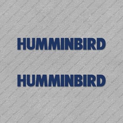 HUMMINBIRD BOOT ELEKTRONIK LOGO AUFKLEBER STICKER 5,5'' x 0,7'' 2 Stck.