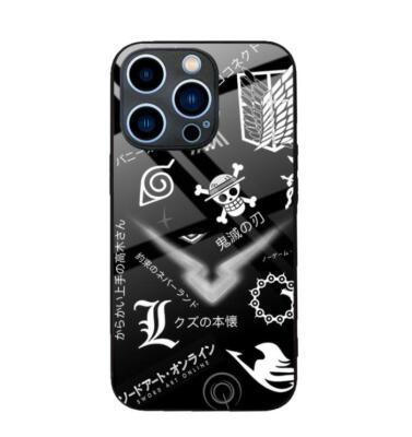 One Piece Für iPhone 7/8 11 12 13 14 Pro X/XS XR Max Case Hülle Schutzhülle Glas