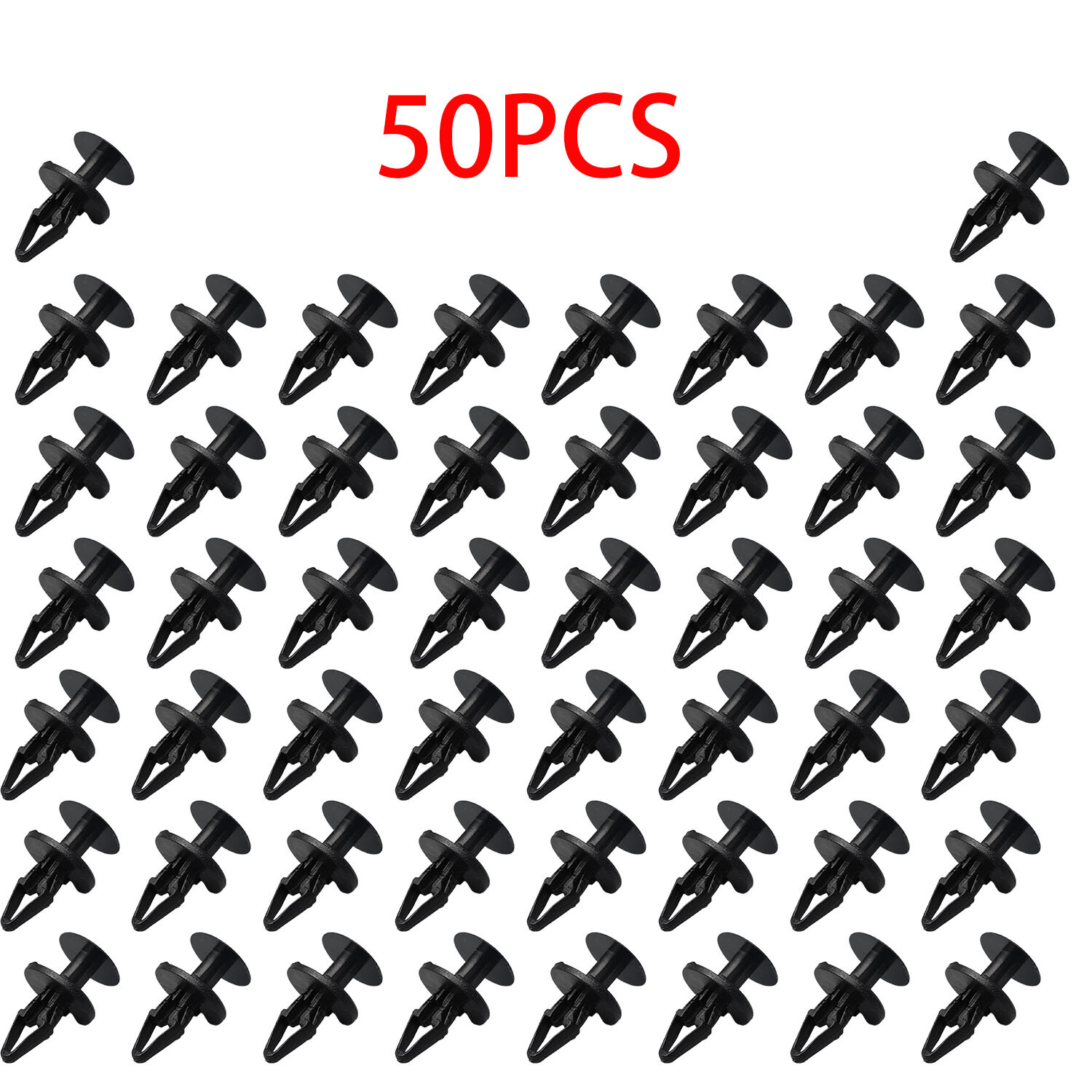 New Black Drive Type Rivet 50Pcs Fit for 2008-2015 Ford Focus 11589289 US