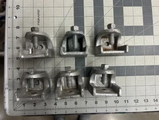 NOS 6-pack lot Superstrut 1/2" Galvanized Iron Beam Clamp 1" Maximum Jaw