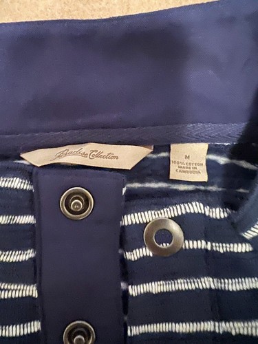 *Brand New* Paradise Collection Blue Striped Pullover Men's Medium - Picture 3 of 3