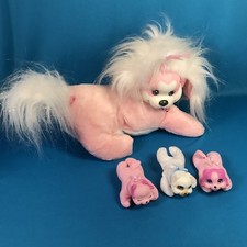 Puppy Surprise Pink Plush Dog Mama W 3 Babies Puppies Plush Stuffed Animal