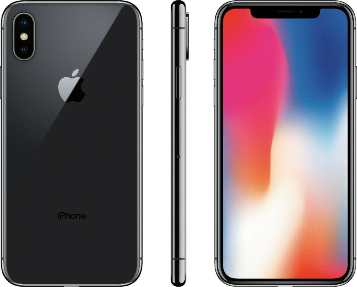  Apple iPhone X, US Version, 256GB, Space Gray - Verizon  (Renewed) : Cell Phones & Accessories