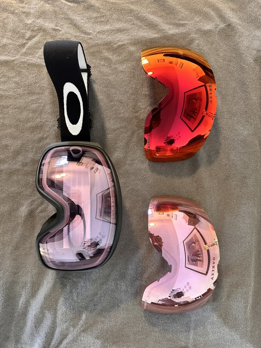 OAKLEY Flight Tracker XM Goggles Frame w/3 Prizm Lens | eBay
