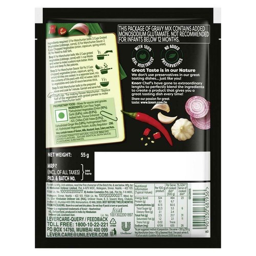 Knorr Easy To Cook Gravy Mix - Chinese Manchurian 55g - Picture 2 of 3