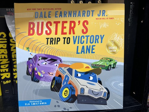 DALE EARNHARDT JR. SIGNED BUSTER'S TRIP TO VICTORY LANE 1ST EDITION NASCAR - Picture 1 of 2
