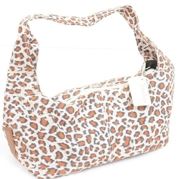 NUEVO CON ETIQUETAS Neiman Marcus HOBO Bolso de Maquillaje Estampado de Leopardo Cartera de Cosméticos Foto 2 de 4