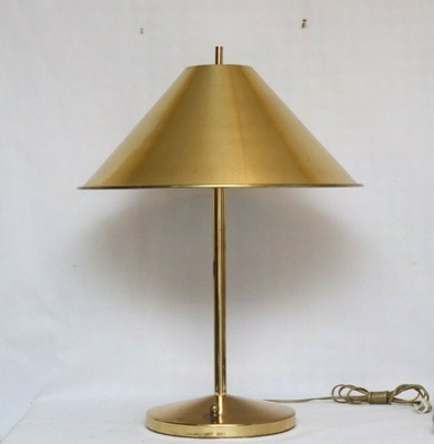 mid century brass lamp