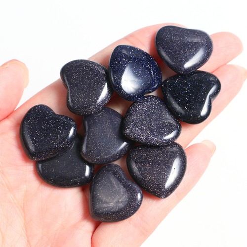 10PCS Natural Crystal Quartz Love Heart Carved Healing Gemstone 20x20mm - Picture 61 of 80