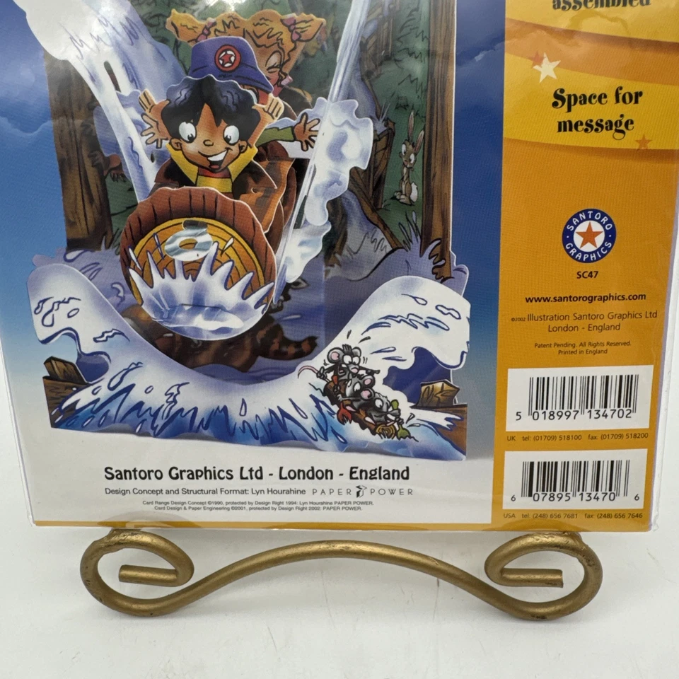 Santoro Graphics Swing Cards Vintage Water Ride Greeting 3D Interactive England - Image 4 of 4