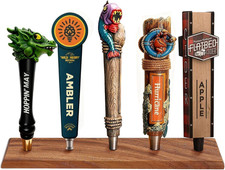 Beer Tap Handle Display, Only Holder Holds 5 Tap Handles Tabletop