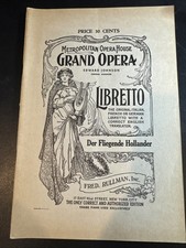 Metropolitan Opera House Grand Opera Liberto Der Fliegende Hollander