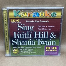 Faith Hill Shania Twain Karaoke Bay CD G Disc 16 Tracks w/ Vocals Lyrics on
