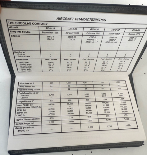 Pratt & Whitney engine and aircraft characteristics folder booklet 1990's - Picture 5 of 7