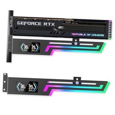 Universal Graphics Card for ARGB GPU Support Bracket with CPU  GPU Temp Display