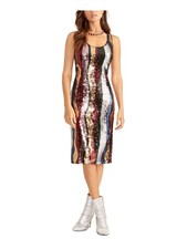 RACHEL RACHEL ROY Womens Black Sleeveless Midi Cocktail Sheath Dress S