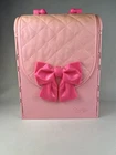 VINTAGE 1998 MATTEL BARBIE PINK SUITCASE PLAYSET BEDROOM & BATHROOM PLAYSET