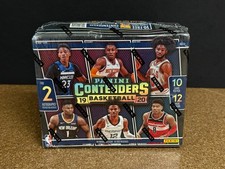 2019-20 PANINI CONTENDERS BASKETBALL FACTORY SEALED HOBBY BOX NBA - 2 AUTO PER