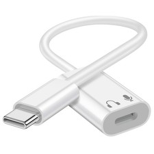 USB C to Lightning Audio Adapter, USB Type C Male to Lightning Female Earphone C