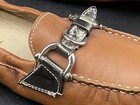 AGL ATTILIO GIUSTI LEOMBRUNI Loafer Women 38.5 /8.5 Buckle Moc Toe Brown Leather — photo 4