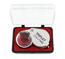 30X Jewelers Loupe Magnifier Pocket Magnifying Glass for Jewelry Coins Watch