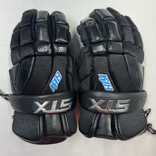 STX K18 Youth Lacrosse Gloves 10" Black Protection Adjustable GE K84F 01 BK/XX