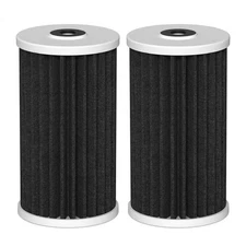 4.5"x10" 5 Micron Carbon Sediment Water Filter Cartridge with AO Smith, Whirl...