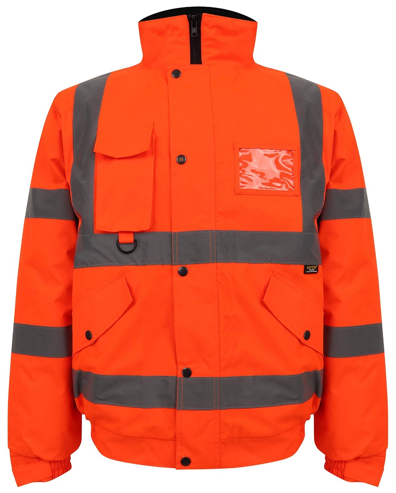 Hi Viz High Visibility Bomber Jacket Waterproof Safety Workwear ...