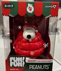 Super7 Fun! Fun! Holiday Peanuts 75 Years Snoopy In Red Puffy Coat Vinyl Figure