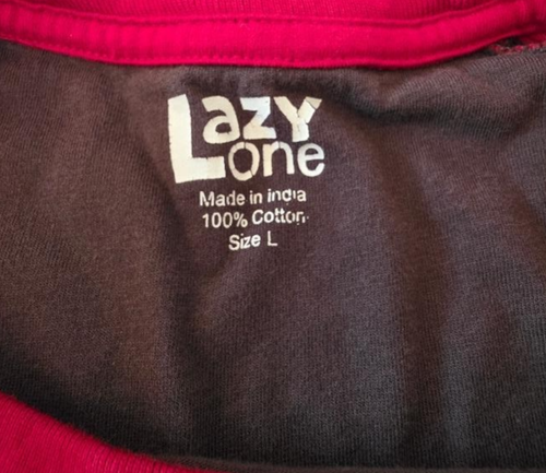 Men’s LAZY ONE 2-Piece Pajamas DON'T WAKE THE BEAR - Size L - Red & Gray - Picture 4 of 10