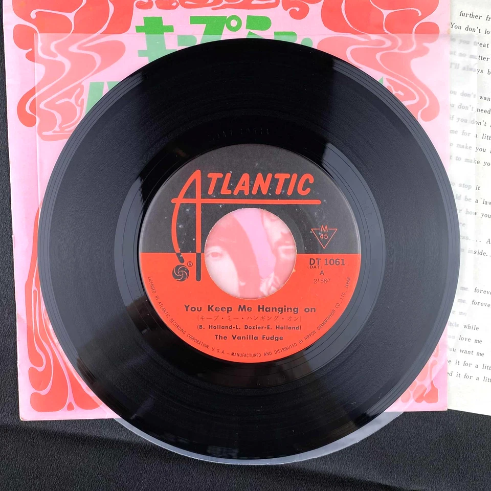 Vanilla Fudge You Keep Me Hanging On 7" Single Japan Import 60s record NM M- - Image 2 of 4