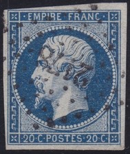 n°14 oblitéré PC 2178 de La Motte Chalancon (25) indice 10, TB, RR