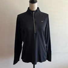 Nike size 16-18 black fit dry zippered pullover