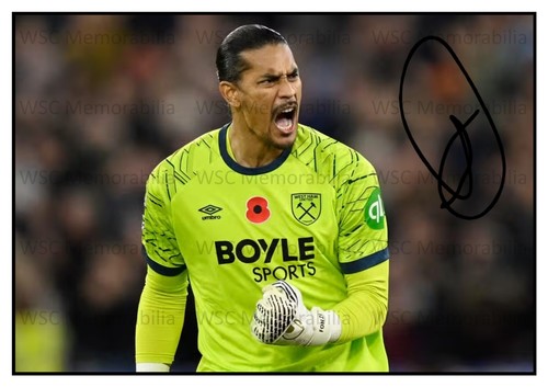 12390. Alphonse Areola Signed Pictures (A4 Prints) West Ham Fulham Real PSG etc.