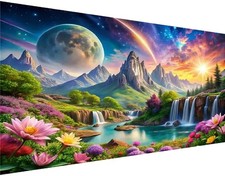large diamond art kits for adults,Landscape Spring 27.5 X 15.7 inches, G9030