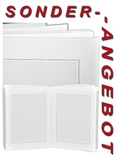 Bildermappe / Portraitmappe / Leporello - 50 Fotos 13x18 - Leinen weiss