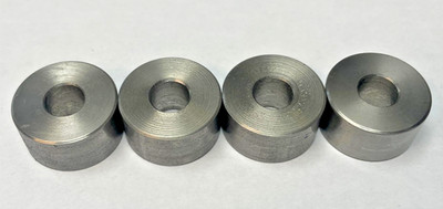 Round Stainless Steel Spacer, 1''o.d.x 3/8'' id x 1/2'' long (pk of 4) Item 1SS