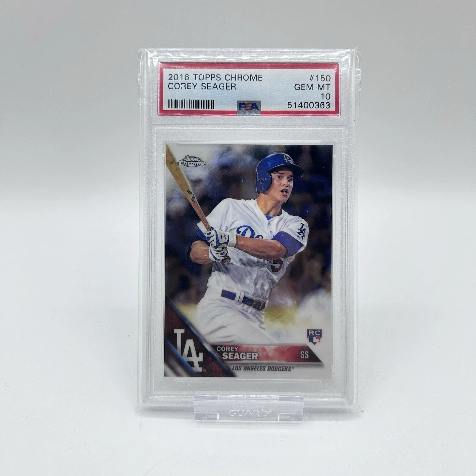 Corey Seager trading card