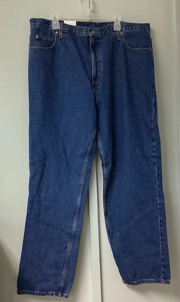 Member's Mark Men's Jeans Relaxed Fit Dark Wash Denim 42 X 32 Durable Pocket New - Image 4 of 4