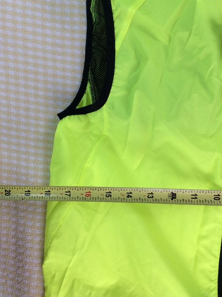 Chaleco Bontrager Race Windshell para hombre talla mediana verde neón ligero Foto 4 de 4