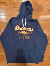 Vintage NFL Denver Broncos Hoodie Sweatshirt Men  s L Y2K