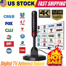 5600 Miles Digital TV Antenna Indoor HDTV Amplified Signal Booster 4K HD 1080P