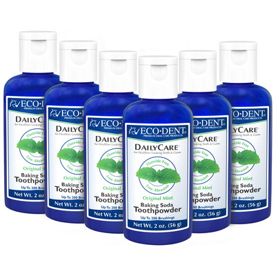 DailyCare Baking Soda Toothpowder, Mint - Fluoride-Free Toothpaste Powder, SL...