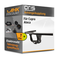 Für Cupra Ateca 09.2018-jetzt ORIS Anhängerkupplung starr + 7polig E-Satz AHZV