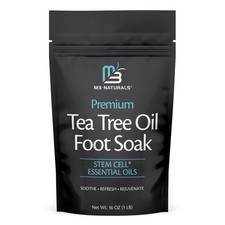 Tea Tree Oil Foot Soak and Epsom Salts for soaking  Foot Spa and Remedy for ...