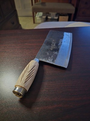 12''  Hand Crafted Custom Butcher's Cleaver (1095 Carbon Steel)