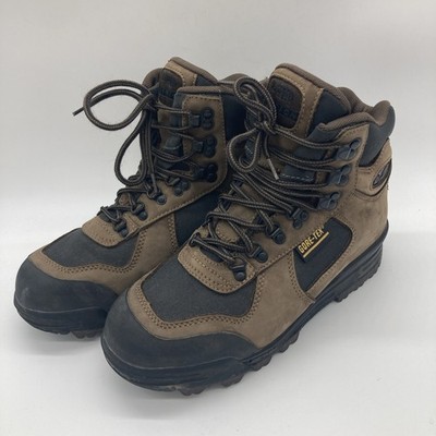 VASQUE CLARION 7750 GTX HIKING BOOTS BROWN GREEN GORE-TEX SIZE US 7.5 M