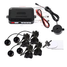 4 Sensors Buzzer 22Mm Car Parking Sensor Kit Reverse Backup Radar Sound Alert In