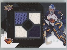 2008-09 Upper Deck Black Diamond Jerseys Quad Onyx Kari Lehtonen 02/10 Atlanta